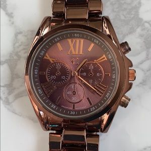 Charming Charlie bronze watch